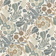 Galerie Karuna Classical Floral All-over Blue Wallpaper KRA7