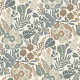 Galerie Karuna Classical Floral All-over Blue Wallpaper KRA7