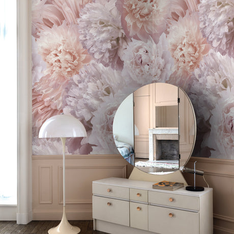 Galerie Orom II Classical Floral All-over Pink Mural A77501