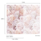Galerie Orom II Classical Floral All-over Pink Mural A77501