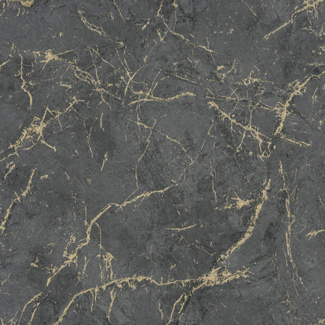 Galerie Textured Vibes Marble Plain Black Wallpaper A78003