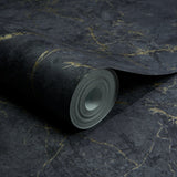 Galerie Textured Vibes Marble Plain Black Wallpaper A78003