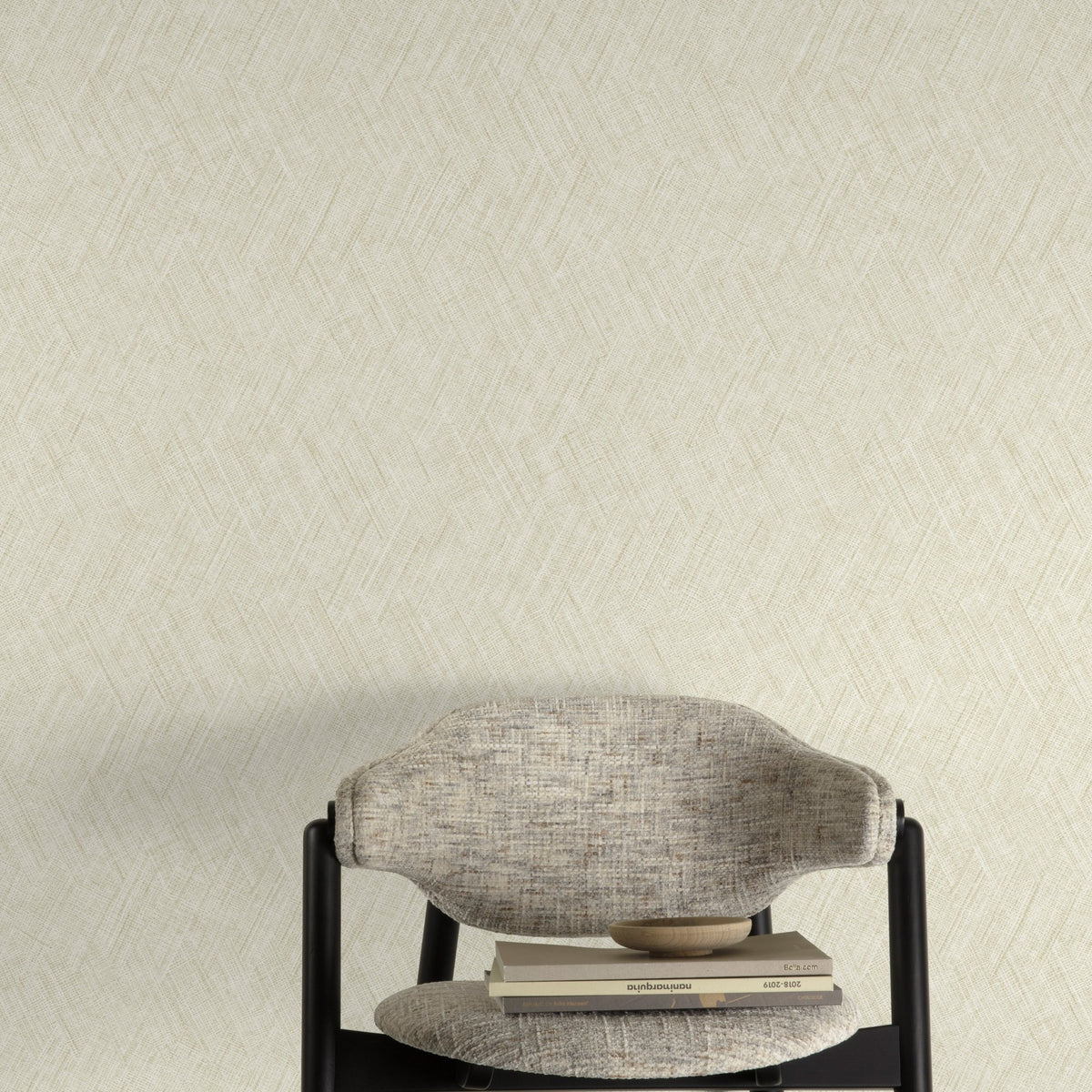 Galerie Textured Vibes Textile Plain Cream Wallpaper A78301