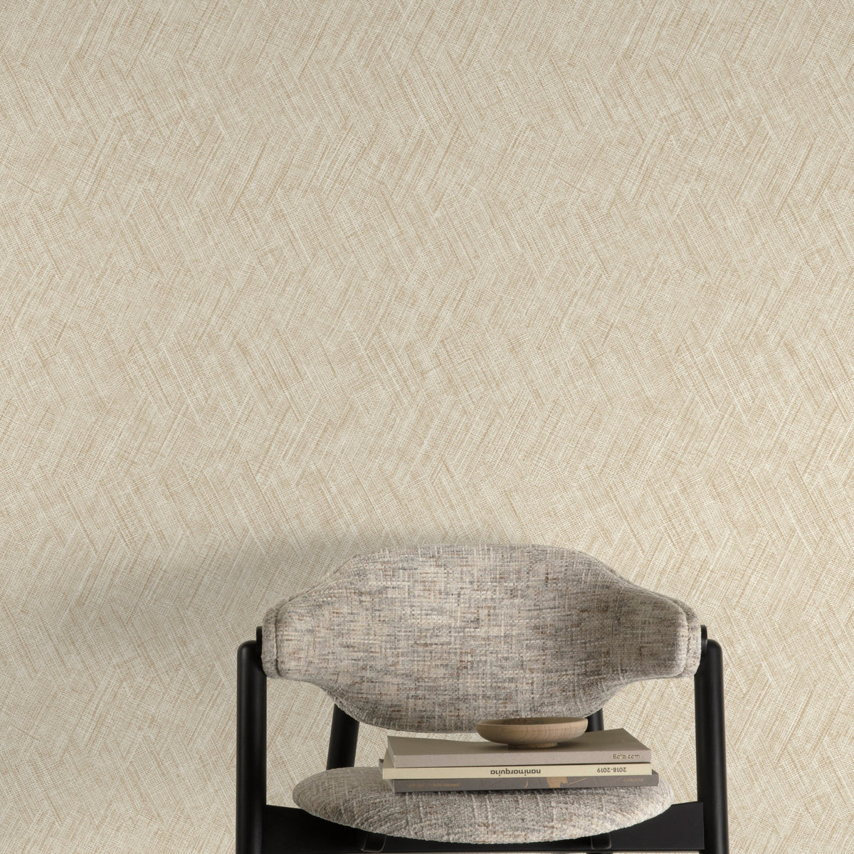 Galerie Textured Vibes Textile Plain Beige Wallpaper A78302