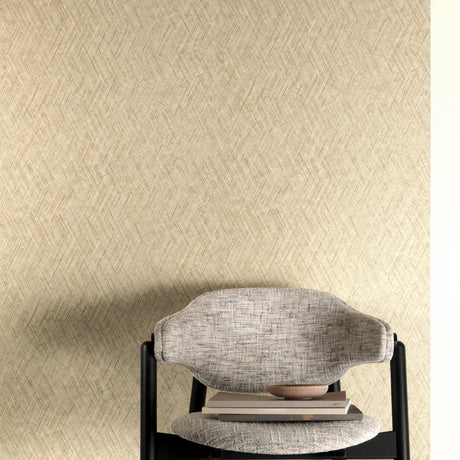 Galerie Textured Vibes Textile Plain Beige Wallpaper A78303