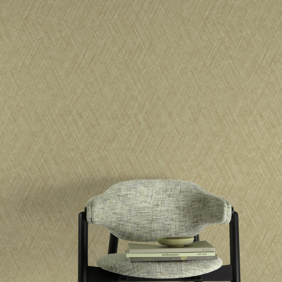 Galerie Textured Vibes Textile Plain Green Wallpaper A78306