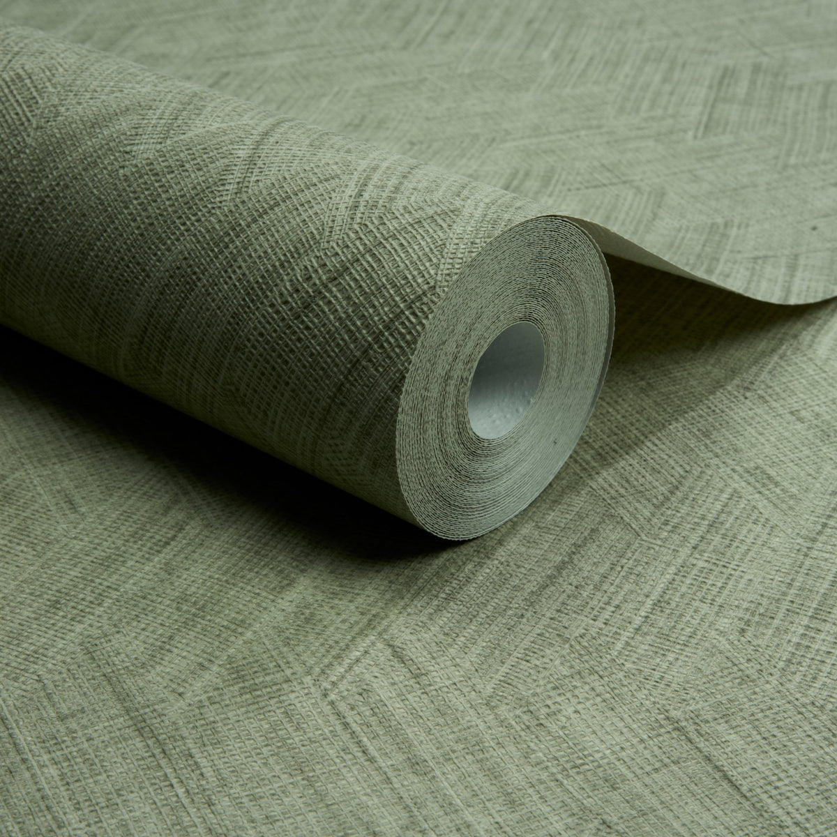 Galerie Textured Vibes Textile Plain Green Wallpaper A78307