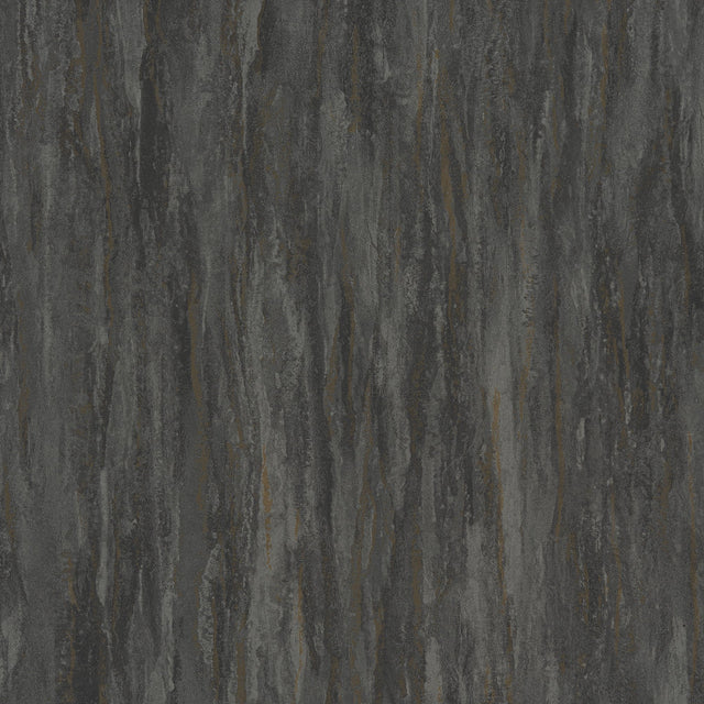 Galerie Textured Vibes Patinated Plain Black Wallpaper A7850