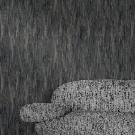 Galerie Textured Vibes Patinated Plain Black Wallpaper A7850