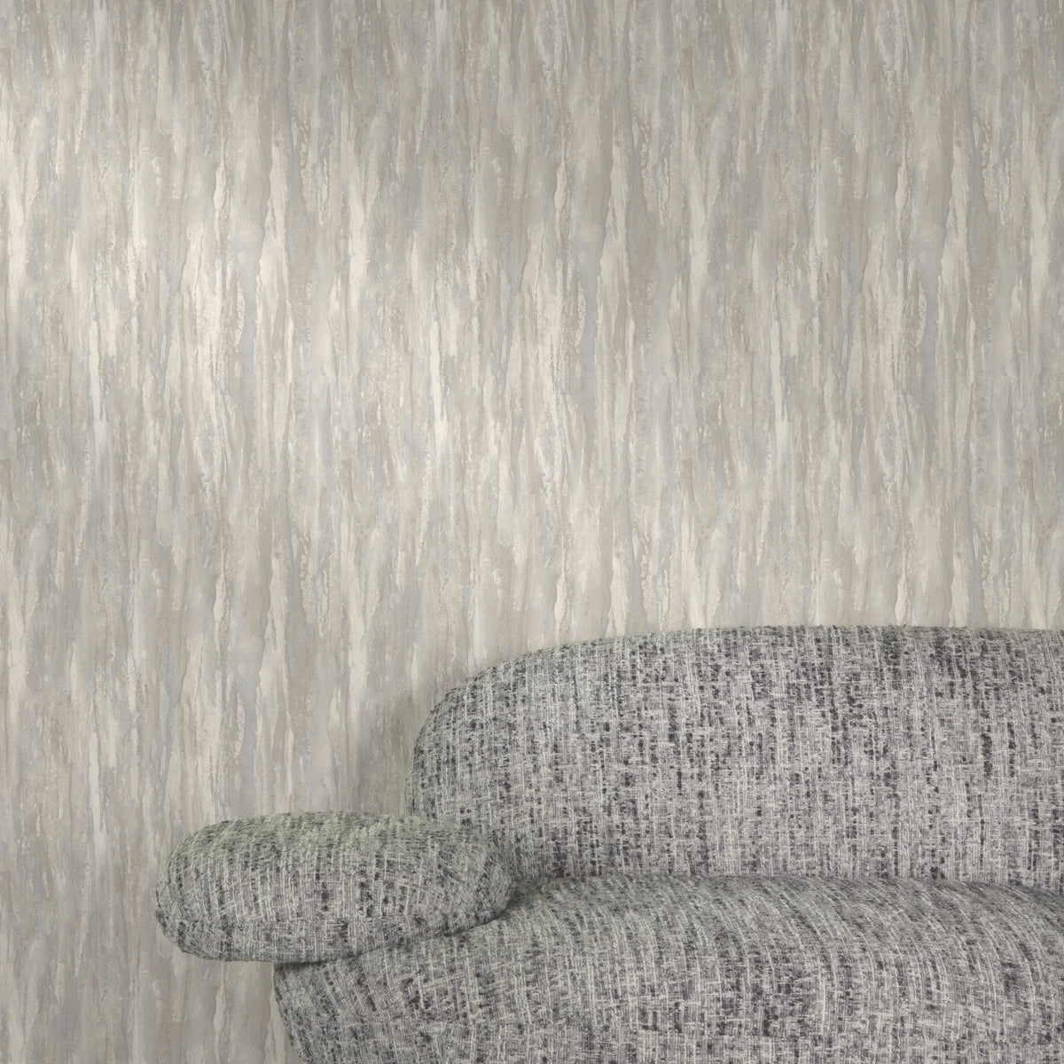 Galerie Textured Vibes Patinated Plain Grey Wallpaper A78502