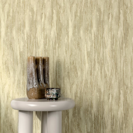 Galerie Textured Vibes Patinated Plain Green Wallpaper A7850