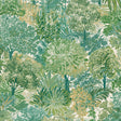 Galerie Inia Classical Floral All-over Green Wallpaper INA78