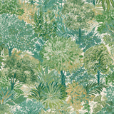 Galerie Inia Classical Floral All-over Green Wallpaper INA78