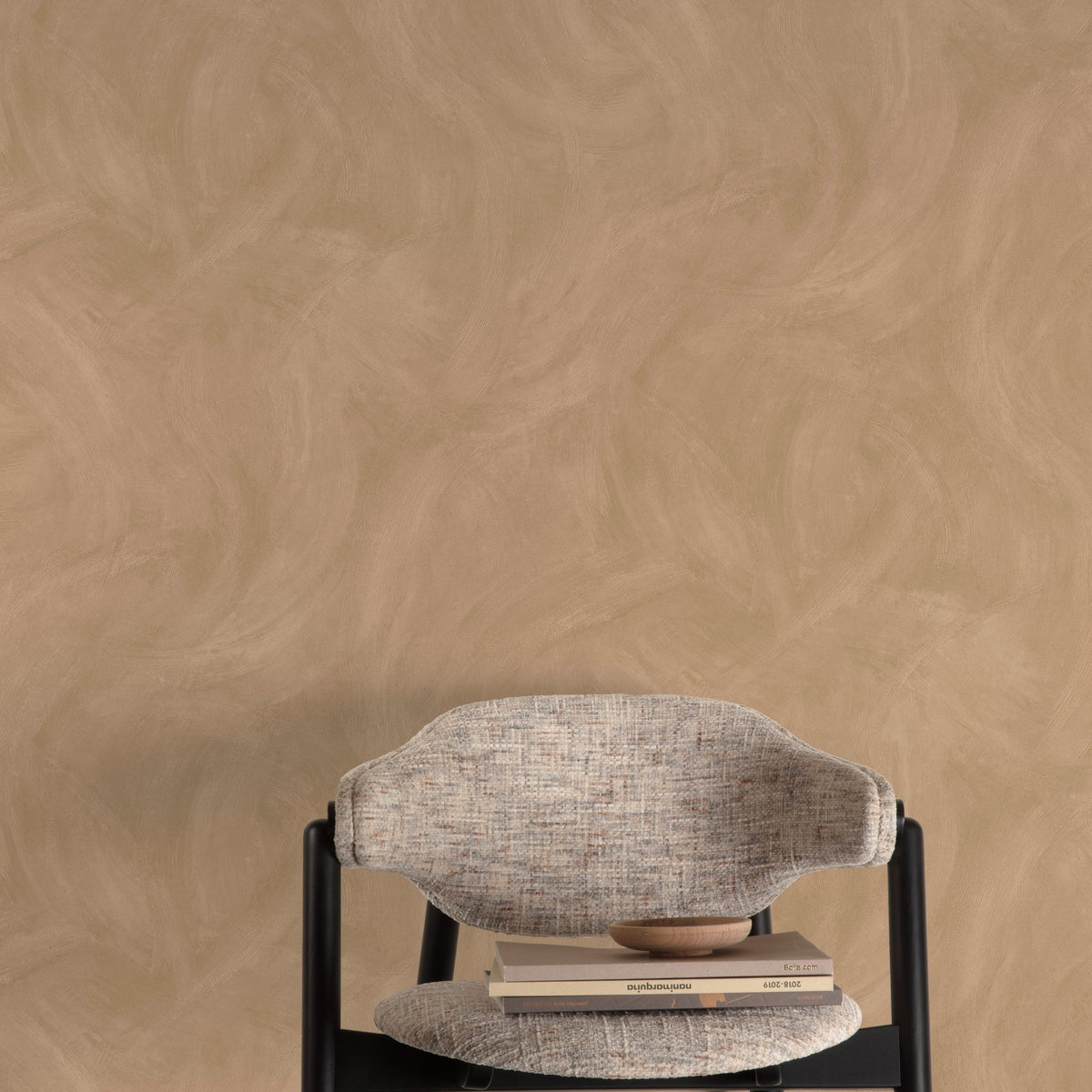 Galerie Textured Vibes Authentic Plaster Plain Brown Wallpap