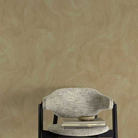 Galerie Textured Vibes Authentic Plaster Plain Green Wallpap