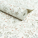 Galerie Inia Classical Floral All-over Green Wallpaper INA78