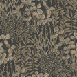 Galerie Inia Branched Leaves All-over Black Wallpaper INA789