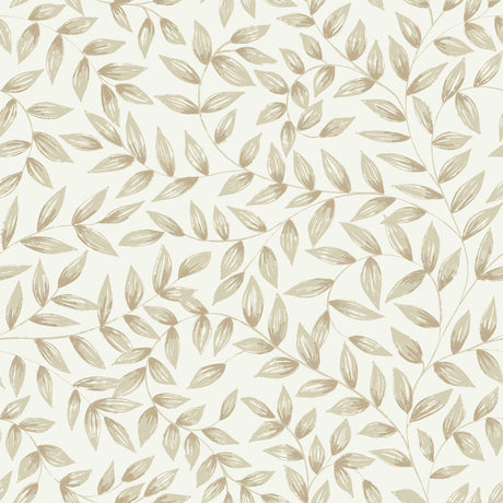 Galerie Inia Branched Leaves All-over Beige Wallpaper INA792