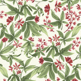 Galerie Inia Classical Floral All-over Green Wallpaper INA80