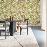 Galerie Inia Classical Floral All-over Green Wallpaper INA80