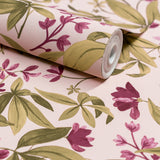 Galerie Inia Classical Floral All-over Green Wallpaper INA80
