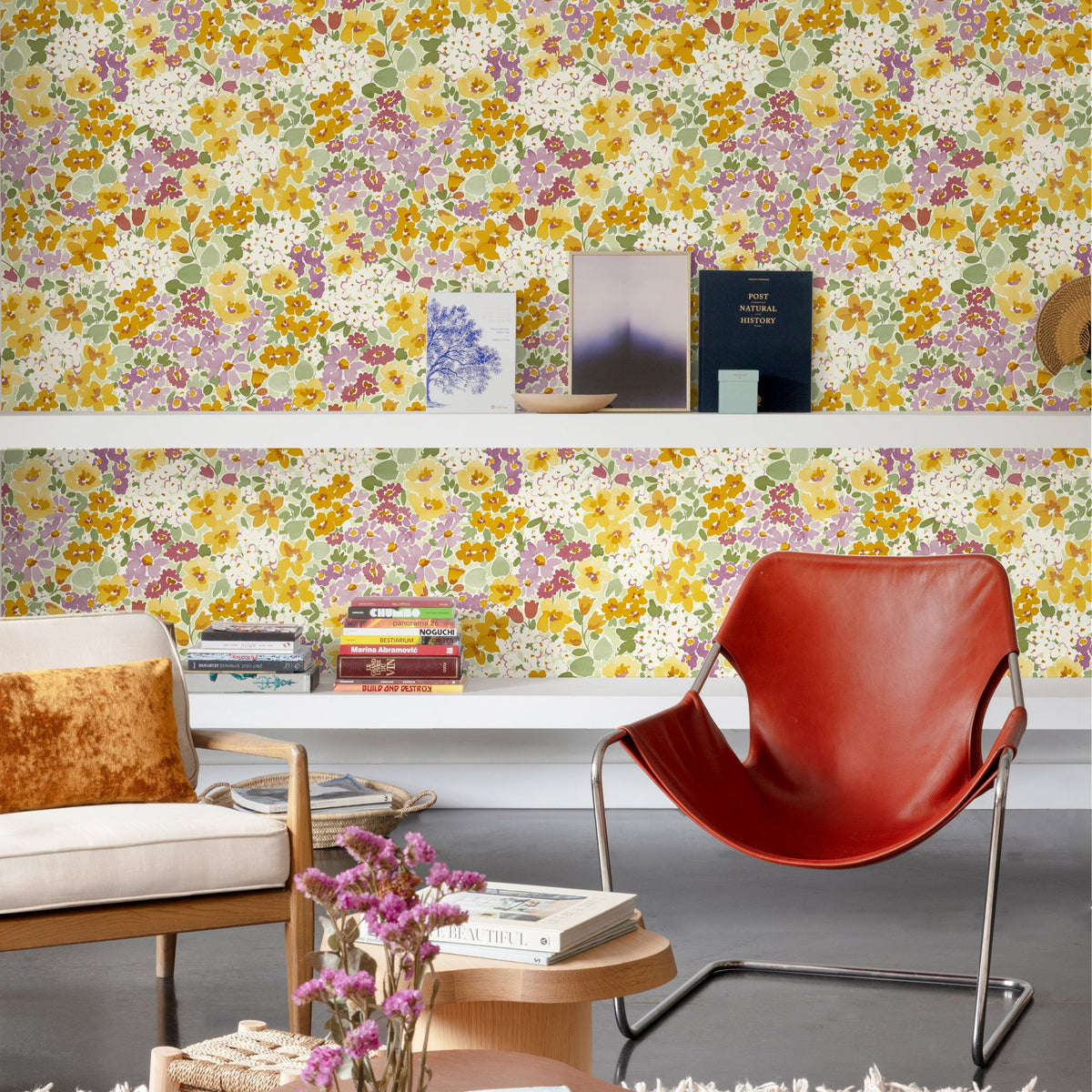 Galerie Inia Classical Floral All-over Multi-colored Wallpap