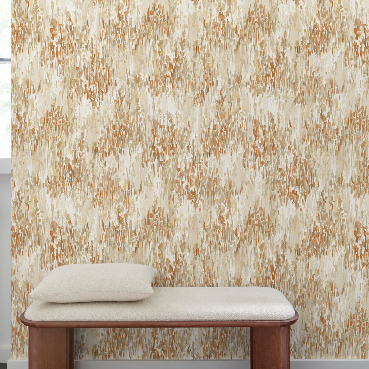 Galerie Inia Ethnic All-over Orange Wallpaper INA82802