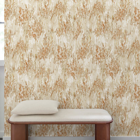 Galerie Inia Ethnic All-over Orange Wallpaper INA82802