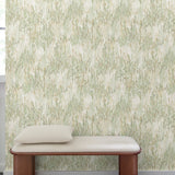 Galerie Inia Ethnic All-over Green Wallpaper INA82803