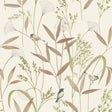 Galerie Inia Branched Leaves All-over Beige Wallpaper INA835
