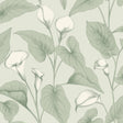 Galerie Inia Branched Leaves All-over Green Wallpaper INA836