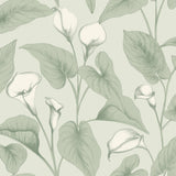 Galerie Inia Branched Leaves All-over Green Wallpaper INA836