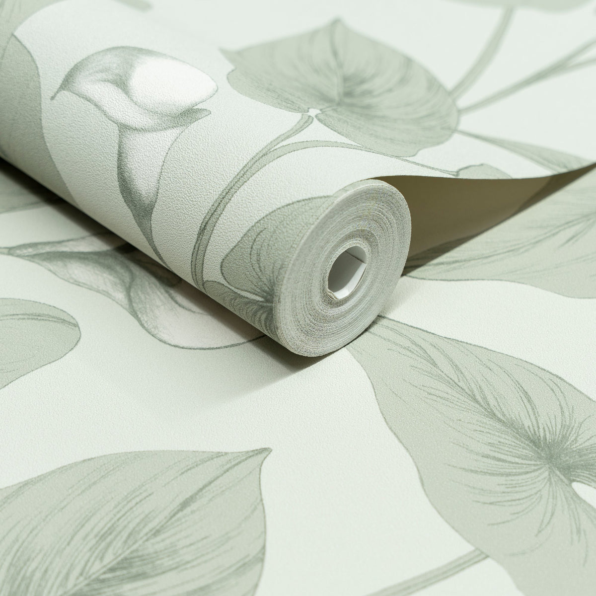 Galerie Inia Branched Leaves All-over Green Wallpaper INA836