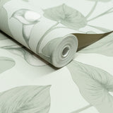 Galerie Inia Branched Leaves All-over Green Wallpaper INA836