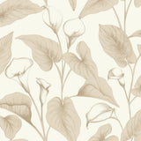 Galerie Inia Branched Leaves All-over Beige Wallpaper INA836