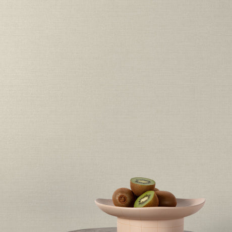 Galerie Structured Walls Textile Plain Beige Wallpaper A8492