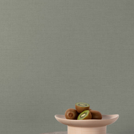 Galerie Structured Walls Textile Plain Grey Wallpaper A84924