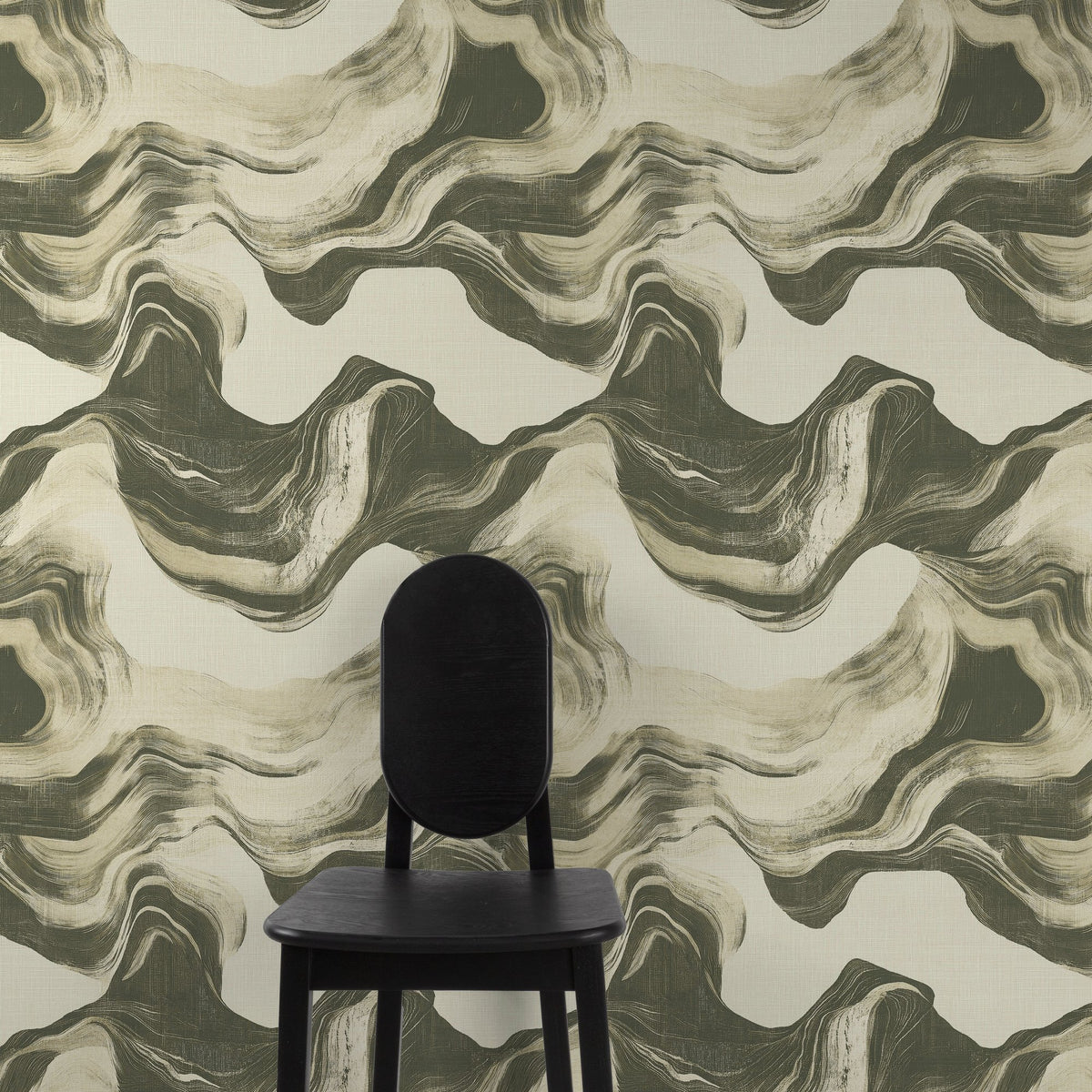 Galerie Structured Walls Geometric All-over Green Wallpaper 