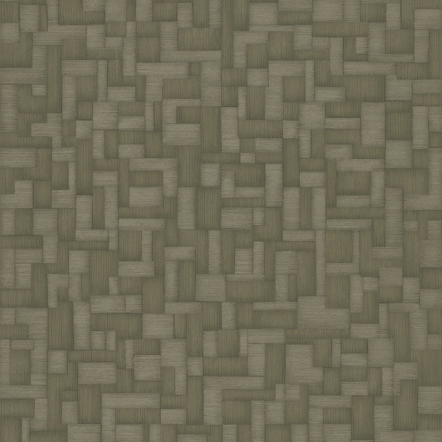 Galerie Structured Walls Geometric All-over Green Wallpaper 