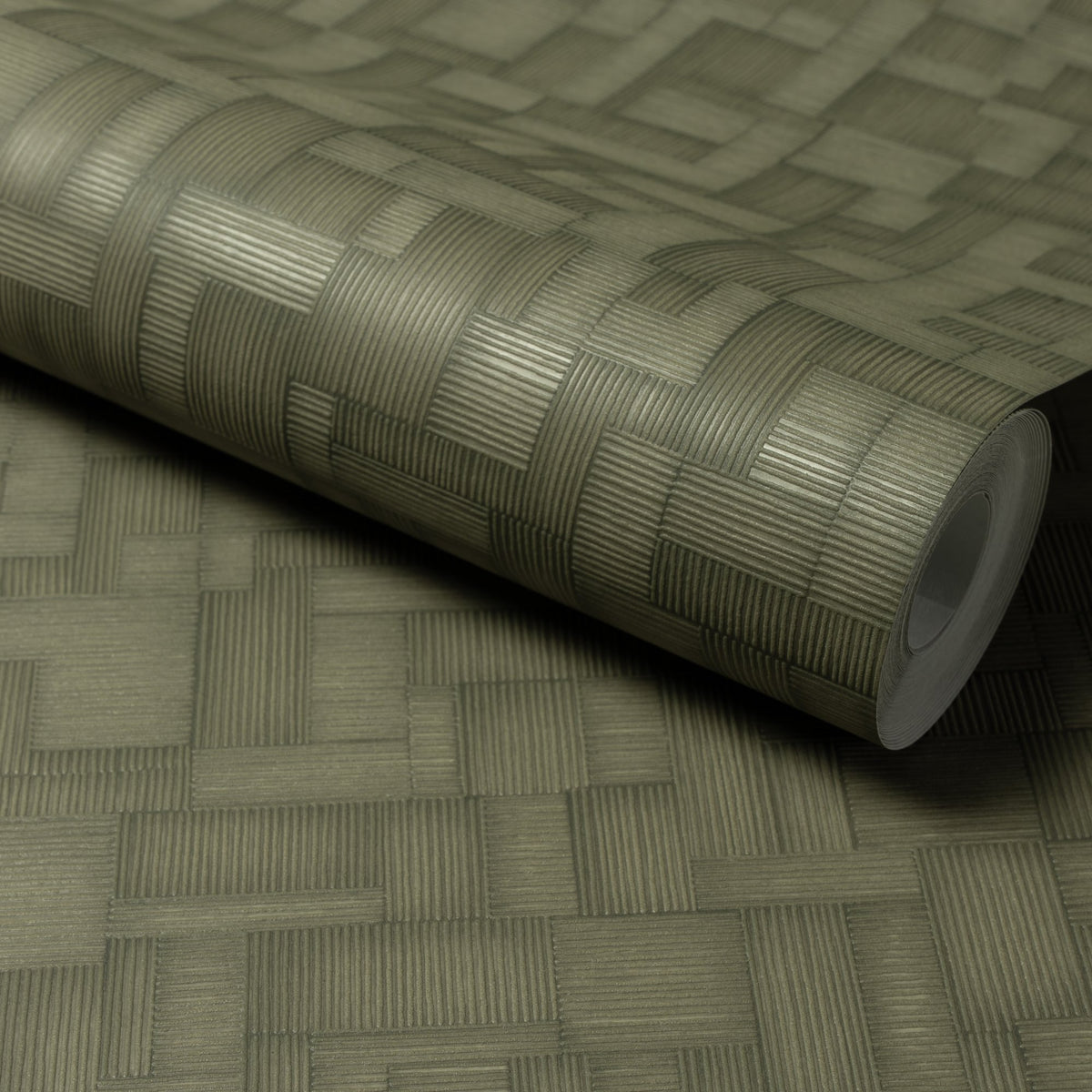 Galerie Structured Walls Geometric All-over Green Wallpaper 