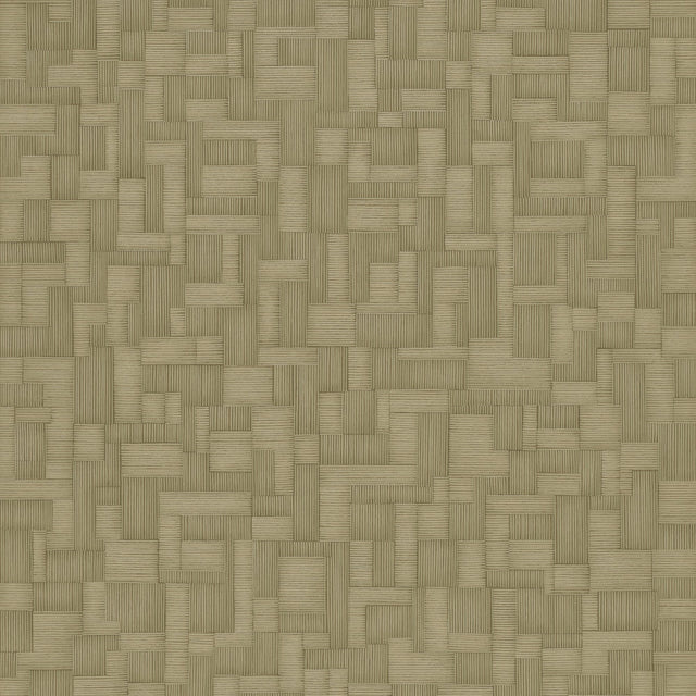 Galerie Structured Walls Geometric All-over Green Wallpaper 