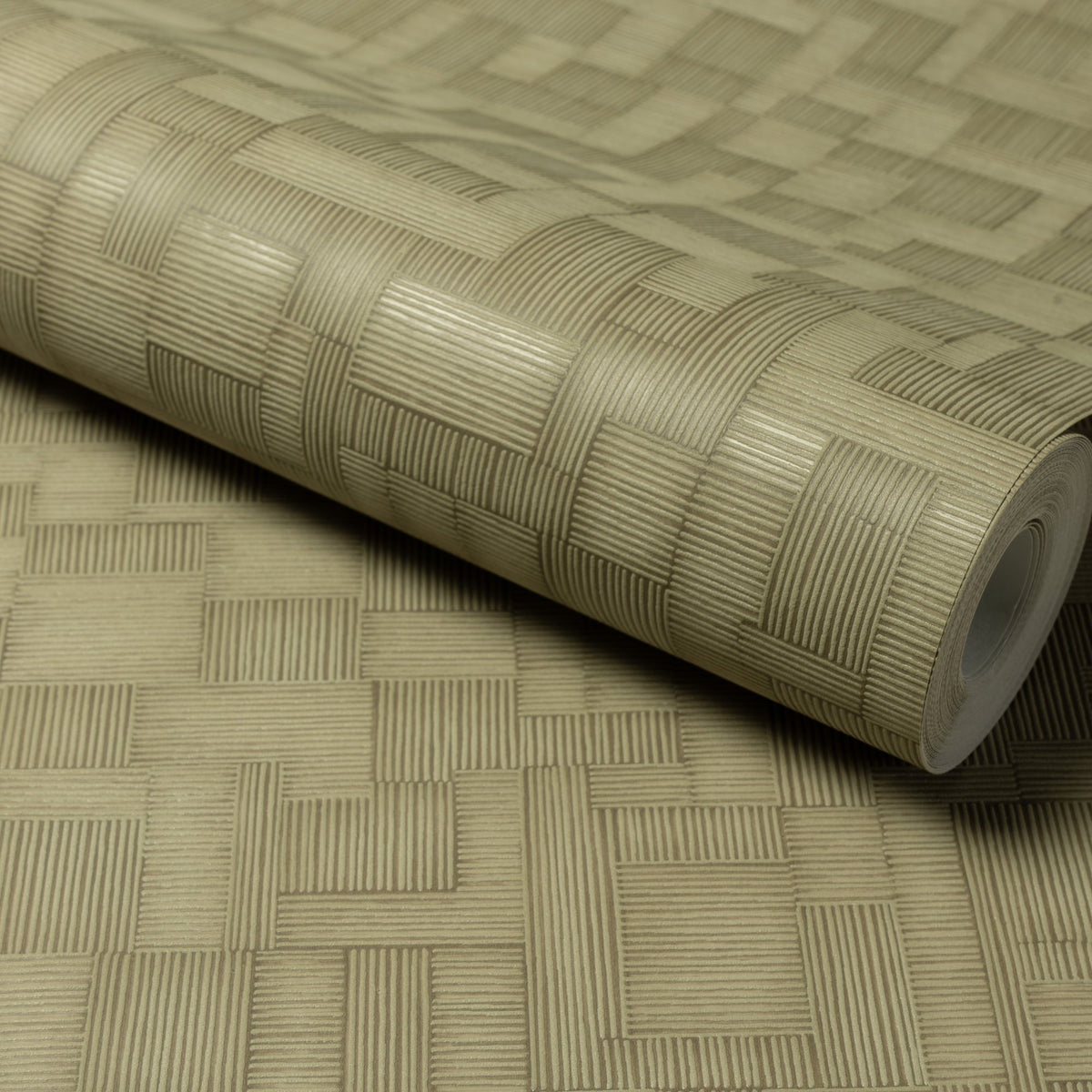 Galerie Structured Walls Geometric All-over Green Wallpaper 