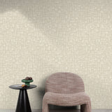 Galerie Structured Walls Geometric All-over Beige Wallpaper 