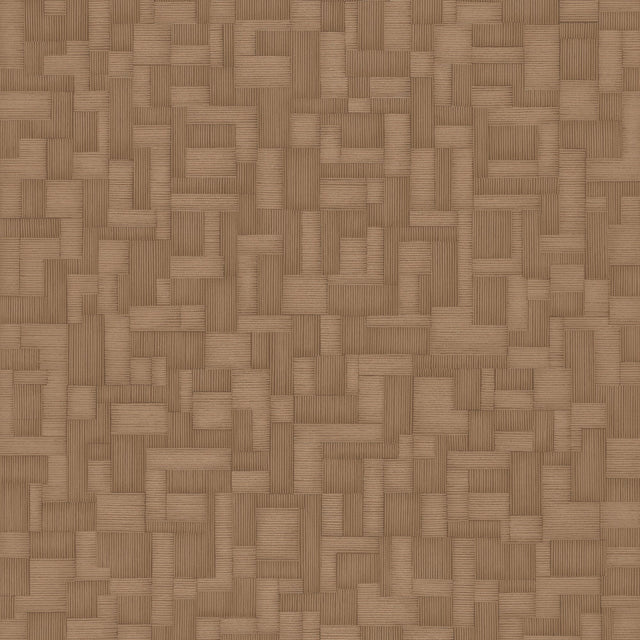 Galerie Structured Walls Geometric All-over Brown Wallpaper 