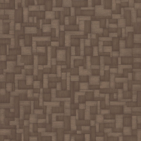 Galerie Structured Walls Geometric All-over Brown Wallpaper 