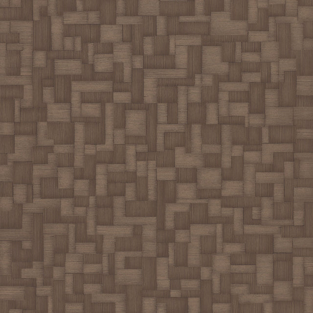 Galerie Structured Walls Geometric All-over Brown Wallpaper 