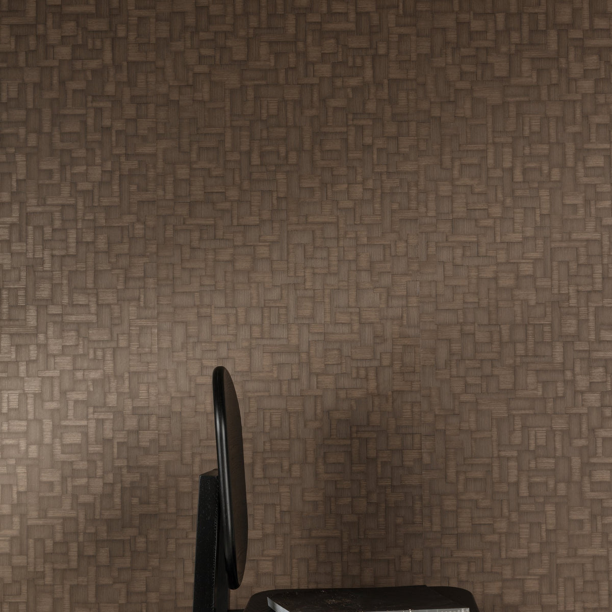 Galerie Structured Walls Geometric All-over Brown Wallpaper 