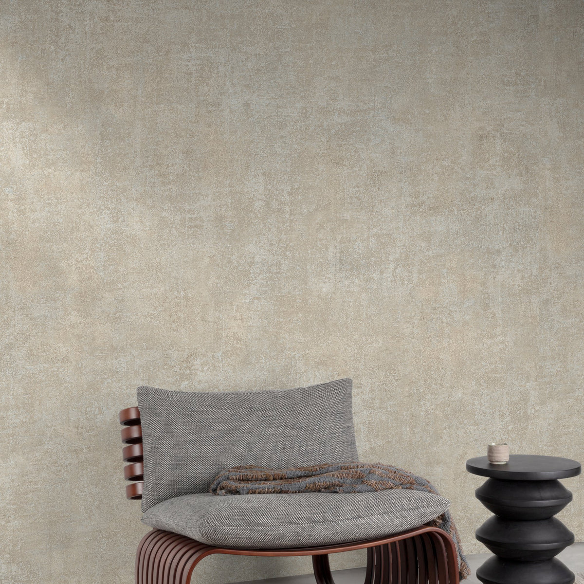 Galerie Structured Walls Authentic Plaster Plain Beige Wallp