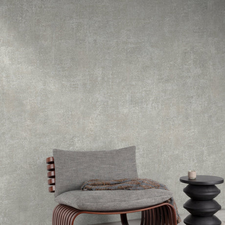 Galerie Structured Walls Authentic Plaster Plain Grey Wallpa