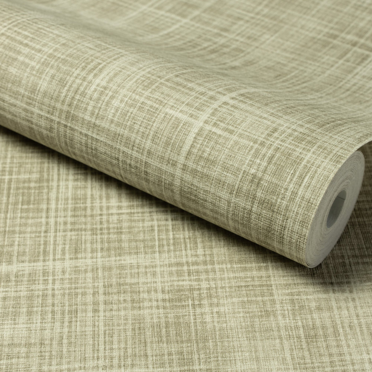 Galerie Structured Walls Textile Plain Green Wallpaper A8550